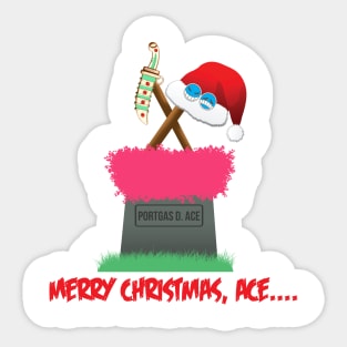 Merry Christmas, Ace... Sticker